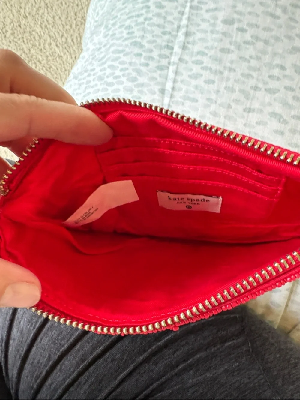Going to Target Red Beaded Wristlet Pouch Kate Spade x Target NWT - Picture 6 of 6
